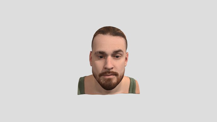 3D Scan Human head - Art test. 3D Model