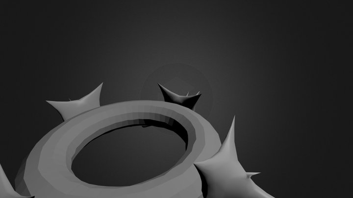 Spiky Ring 3D Model