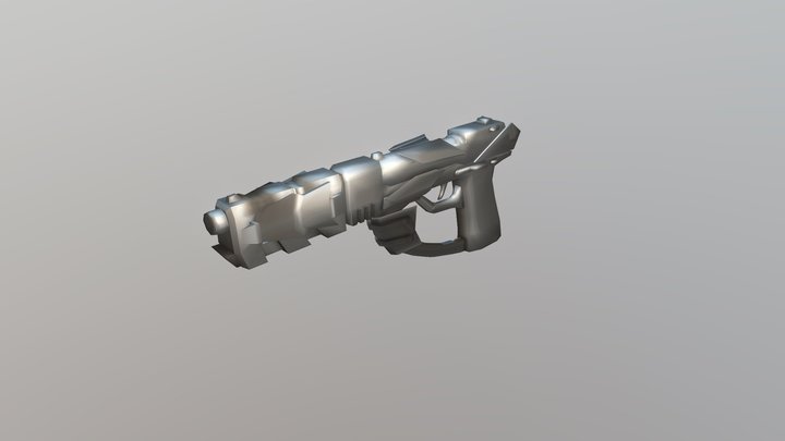 Futuristic Gun 3D Model