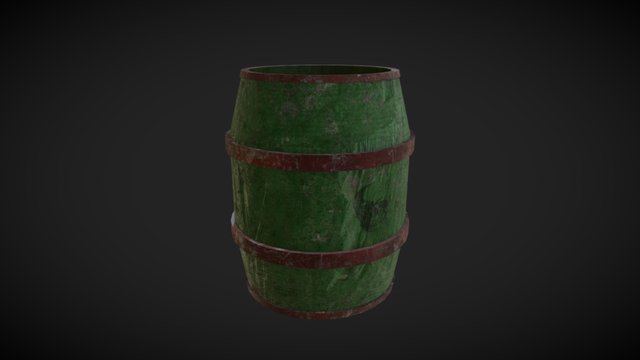 Torment Explosive Barrel 3D Model