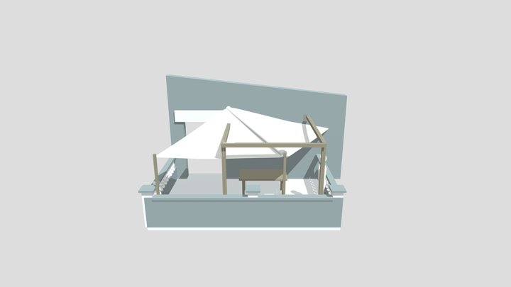 Toldo Terrat 002 3D Model