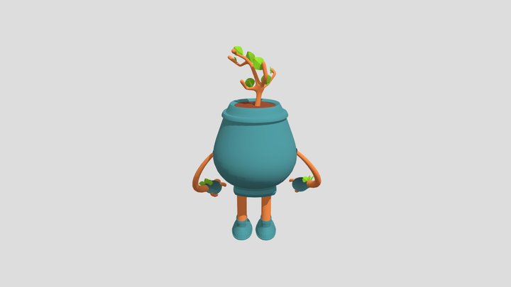 Plant Character 3D Model