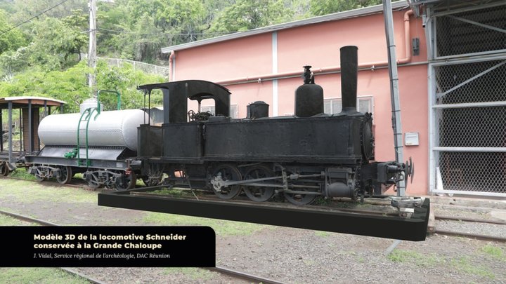 Locomotive Schneider_ 3D Model