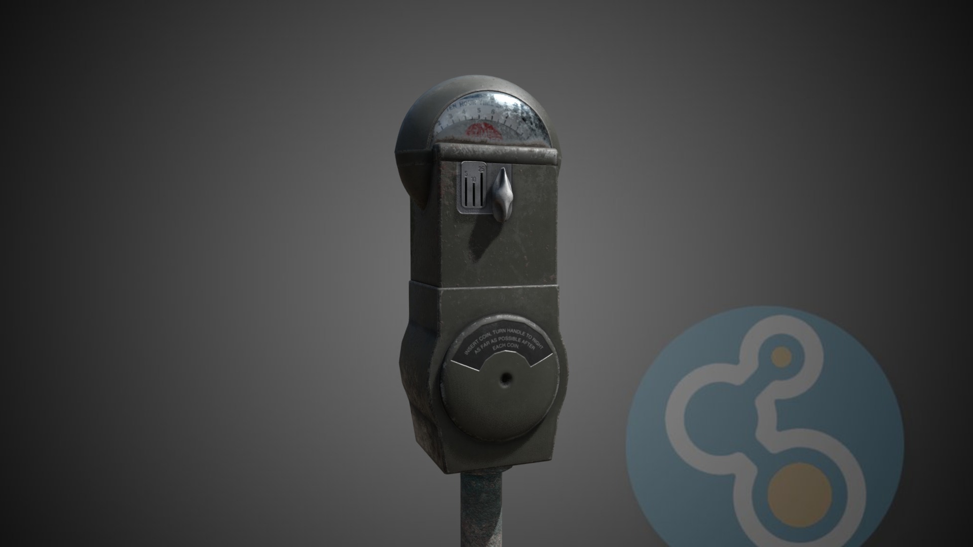 3D model Parking Meter - This is a 3D model of the Parking Meter. The 3D model is about a close-up of a microphone.