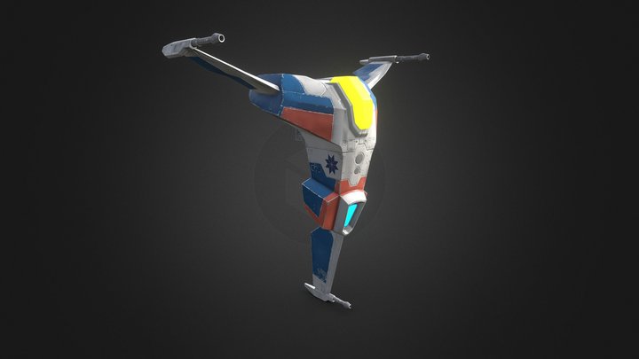Star Blazer - BLUFOR Heavy Fighter 3D Model