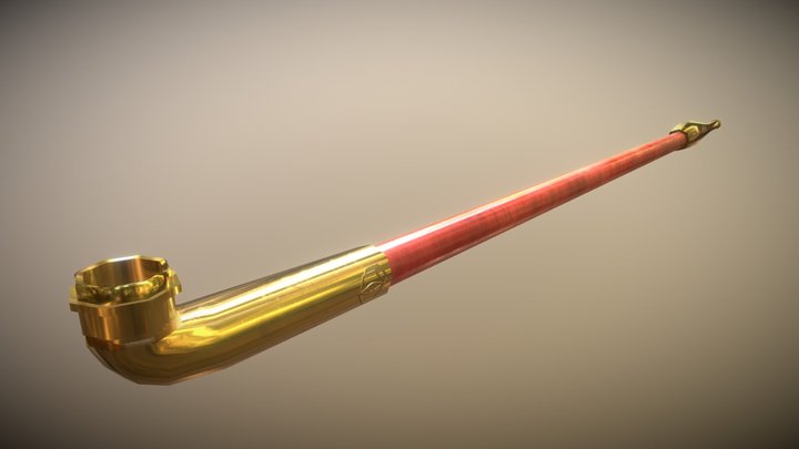 Kiseru / Japanese smoking pipe 3D Model