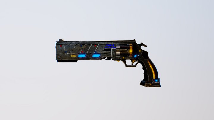 Sci-fi Pistol 3D Model