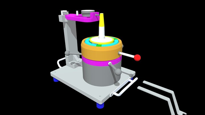 INSPECTION JIG RUN OUT FOR CRANK SHAFT 3D Model