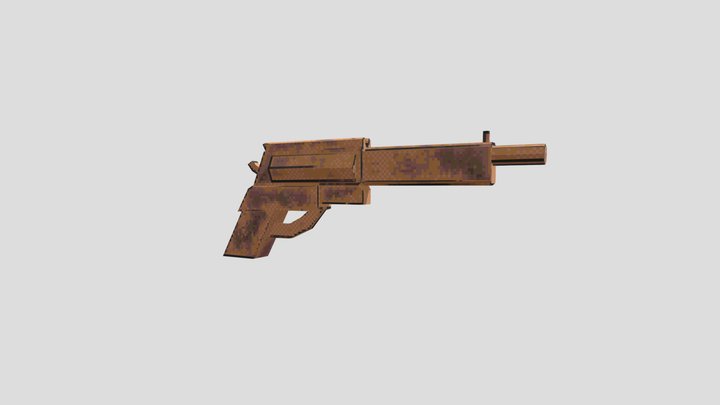 GunTestBlockOut 3D Model
