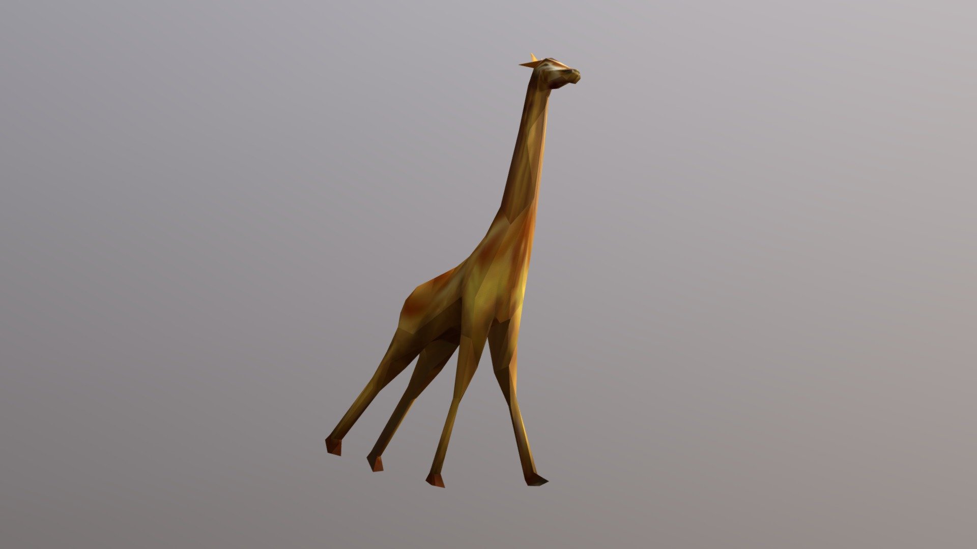 FREE Low Poly Giraffe - Run Loop