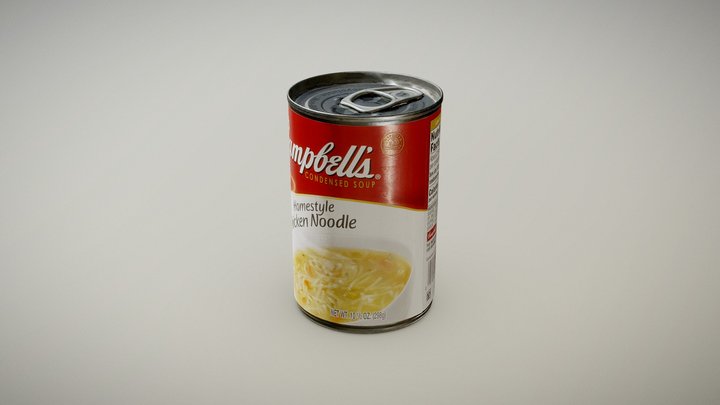 Canned Soup 3D Model