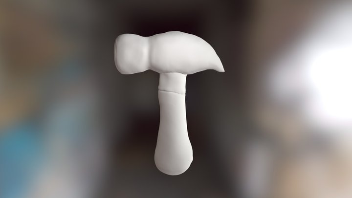 Plush Toy Hammer Sculpted 3D Model