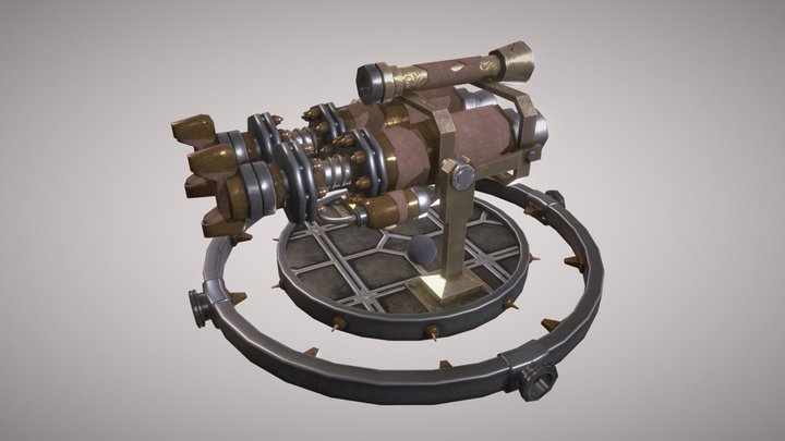 Hover Cannon 3D Model