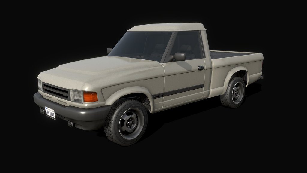Conquer '89 Pickup - Low poly model