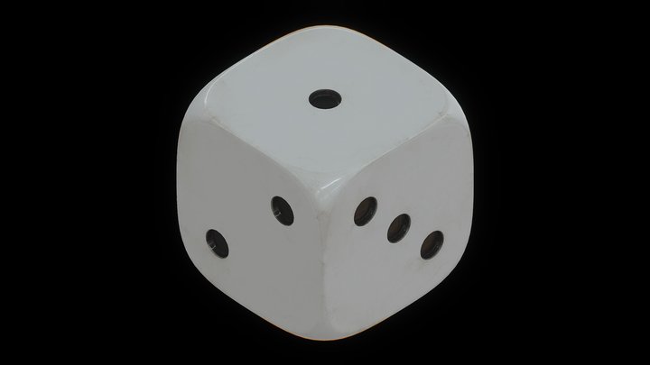 Free Dice Model (D6) Mid-Poly 4K – Modello 3D gratuito STL