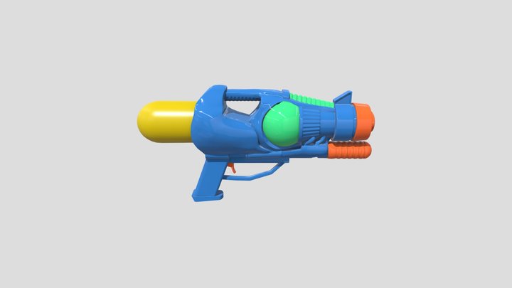 Water Gun 3D Model