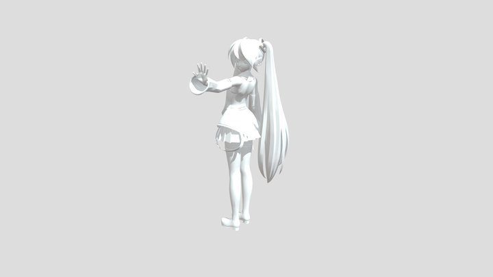 pdft_miku_with_bones 3D Model