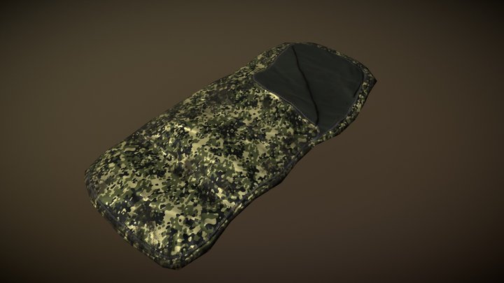 Military Sleeping Bag 3D Model