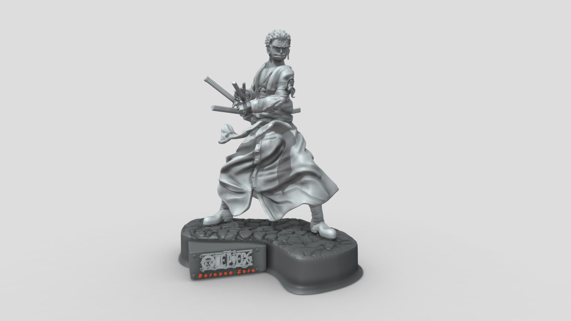 STL file One piece-Roronoa Zoro 💬・3D printable design to download・Cults