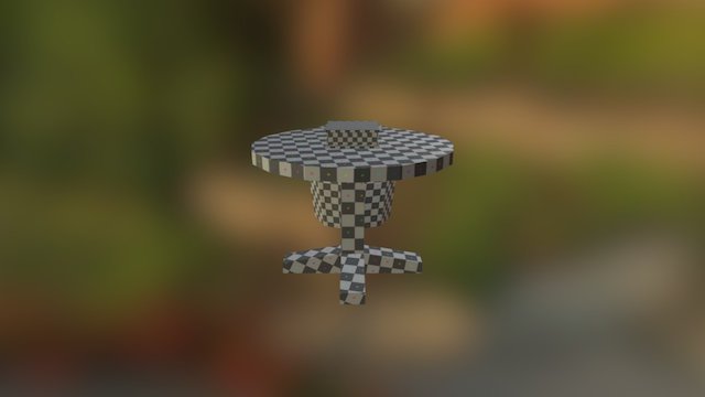 Barril, mesa e livro 3D Model