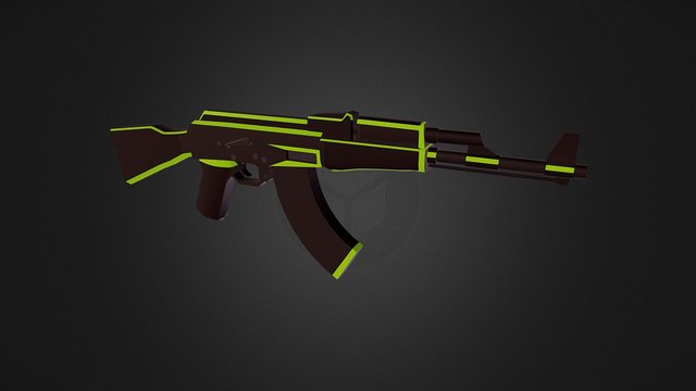 OGAT - AK47 "Acid Line" 3D Model