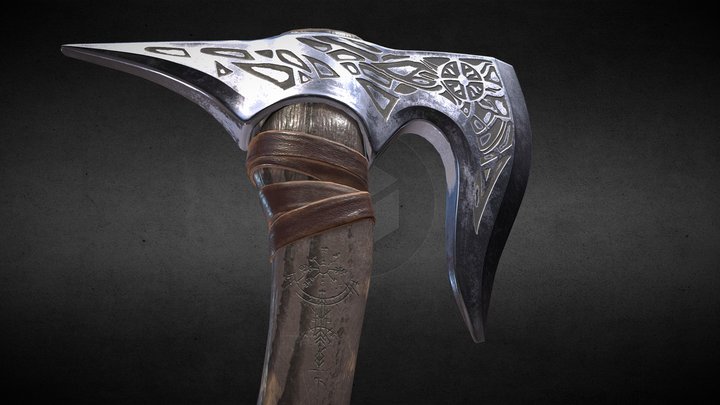Stylised Axe 3D Model