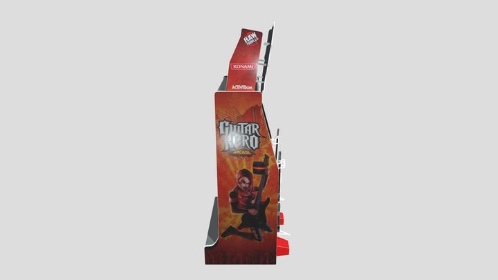 Guitar Hero Arcade game 3D Model