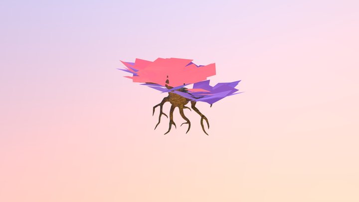 Cherry Blossom Trunk 3D Model