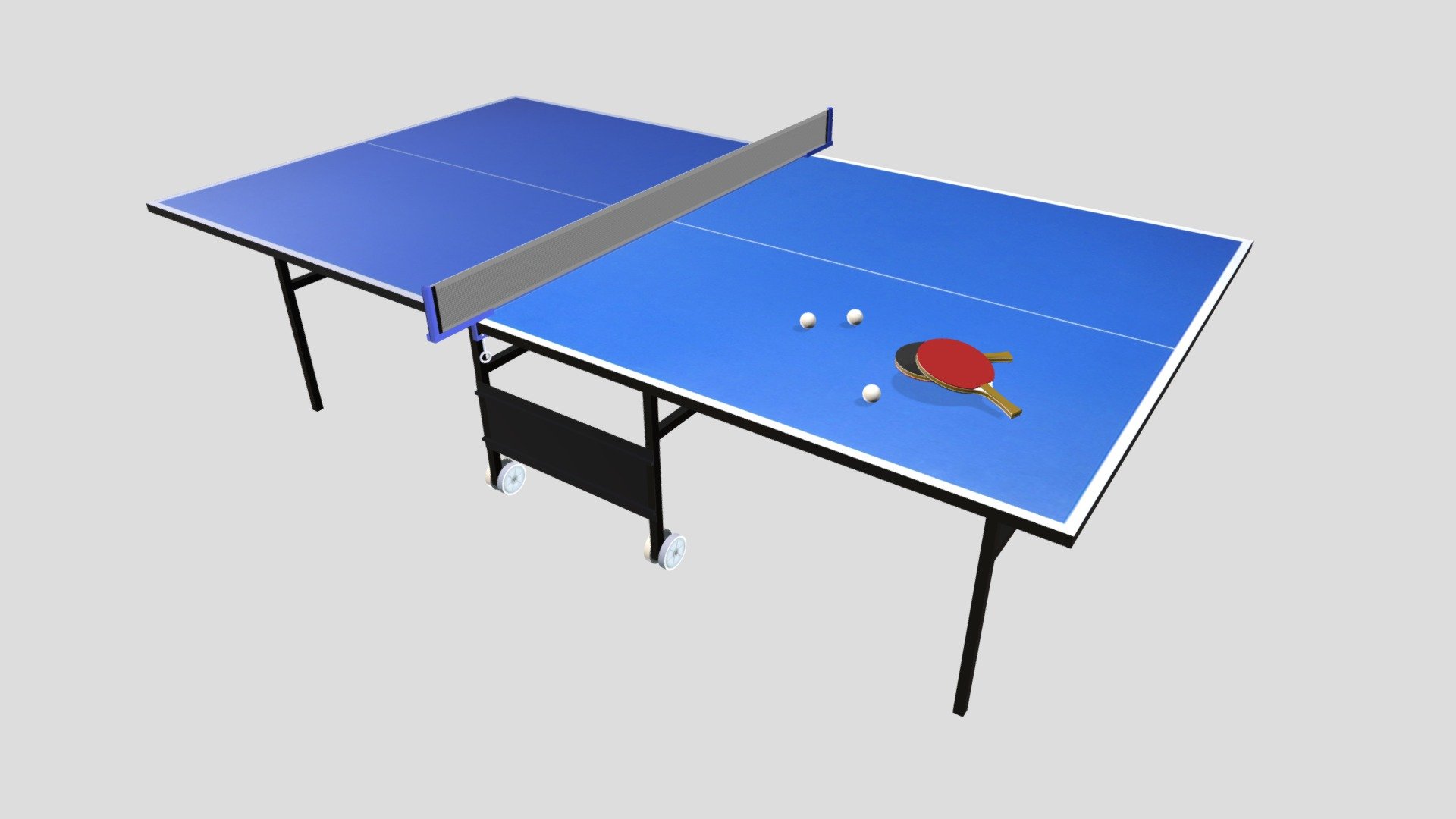 Table Tennis 3 with paddles - Buy Royalty Free 3D model by Drone5 ...