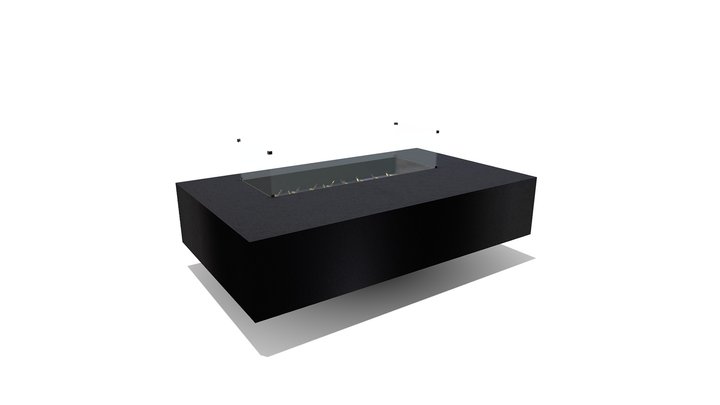 Modofire.com Lineo Offset Dining Fire Table 12 3D Model