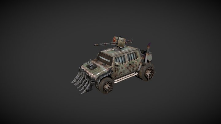 The Jaw - "Mad Max" style Hummer H2 3D Model