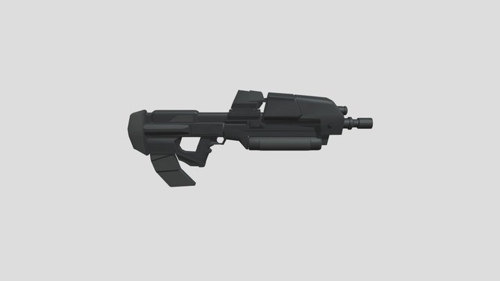 Halo Gun 3D Model