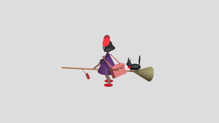 KIKI FINALE primitive shapes 3D Model