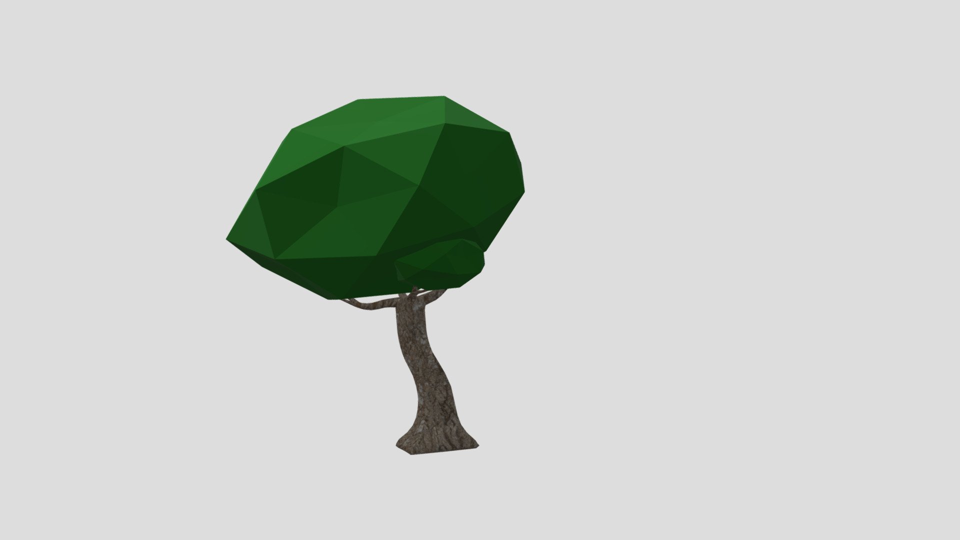 LowPoly Oak school project MDU
