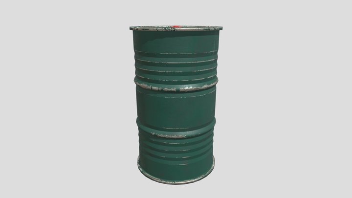 Industrial Game Asset - Barrel 3D Model