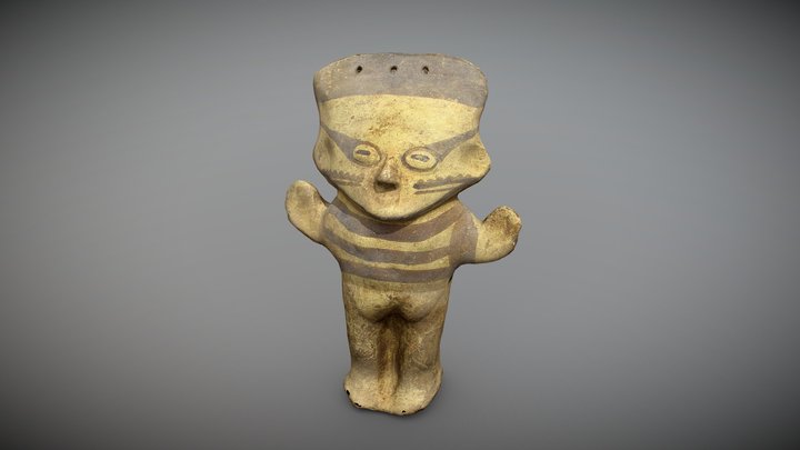 Figurina Antropomorfa "Cuchimilco" 3D Model