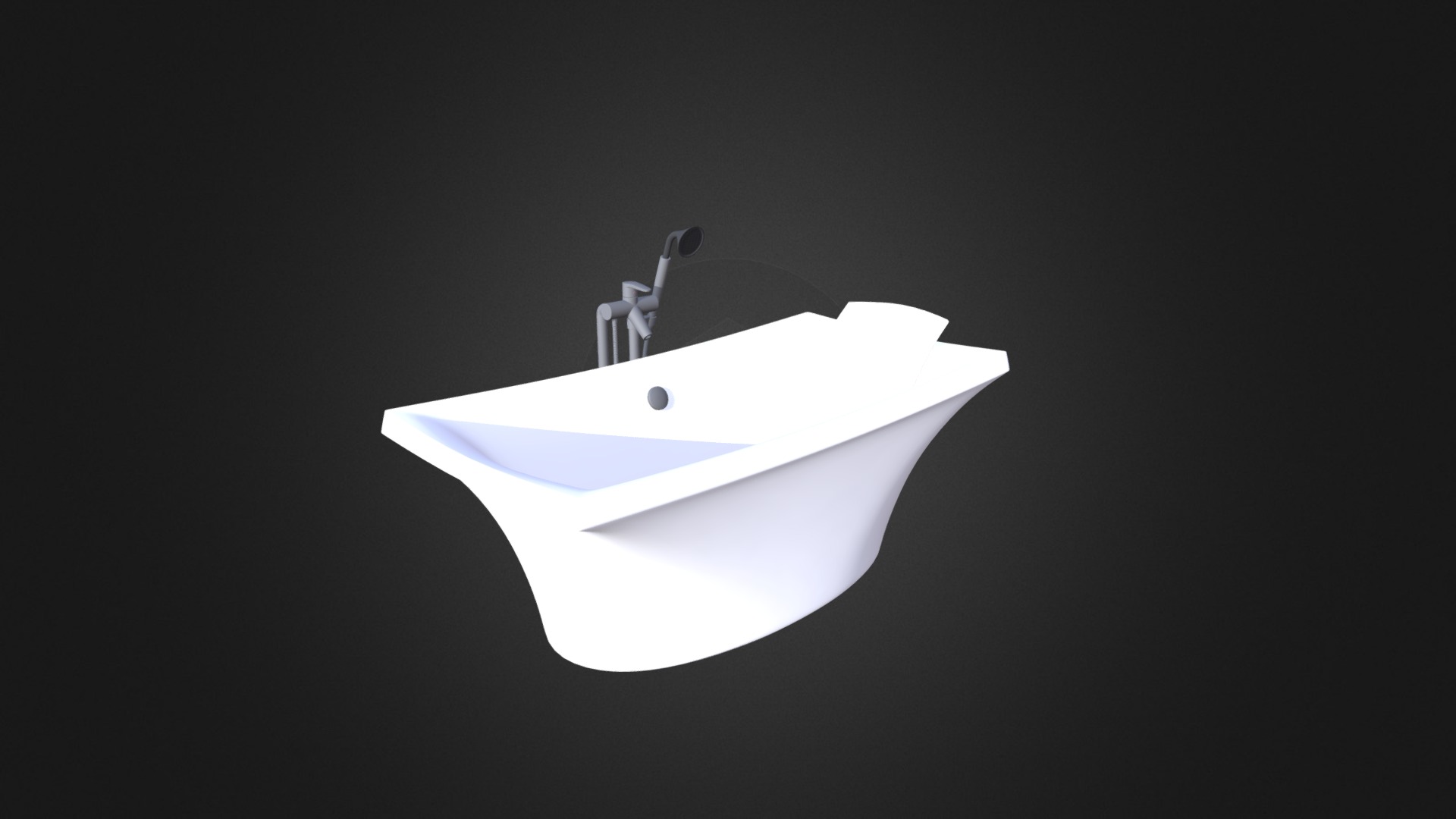 3D model Bathtube - This is a 3D model of the Bathtube. The 3D model is about a person on a boat.