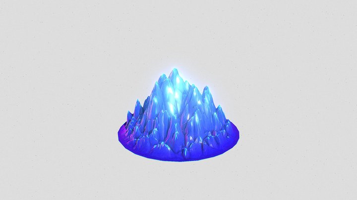Ice Mountain 3D Model