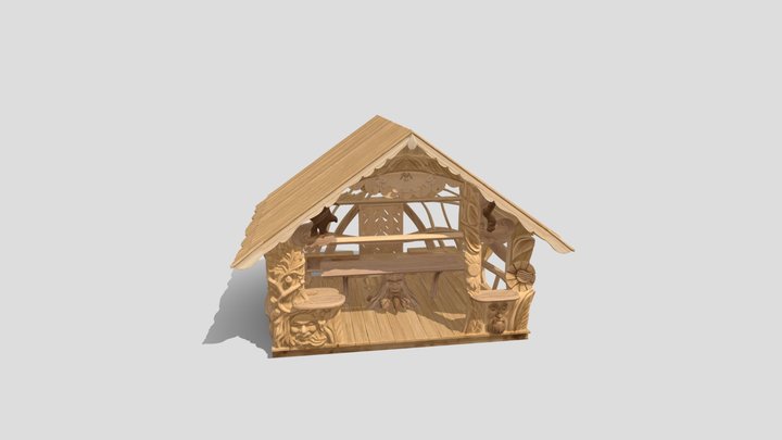 Whispering Woods shelter 3d model free – Modelo 3D gratuito STL