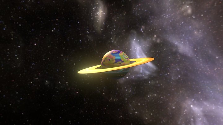 Acid Saturn 3D Model