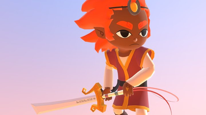 Young Ganondorf - Toon Link Style 3D Model