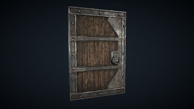 Gears of War Art Style Door 3D Model