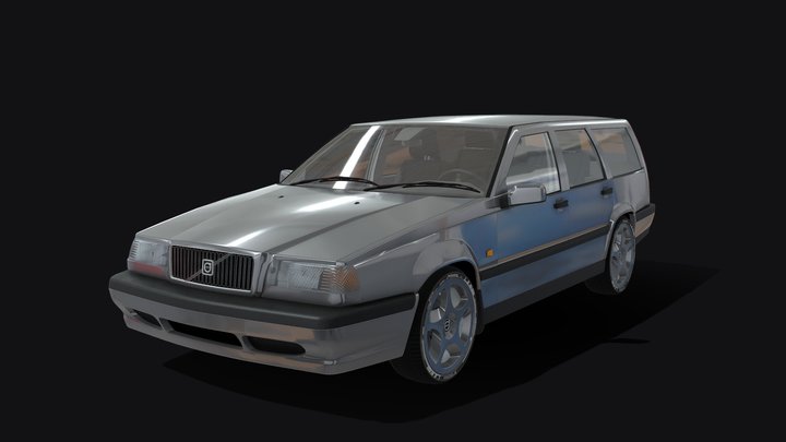 VOLVO 850 1991-1997 Game-ready Low-poly 3D model 3D Model