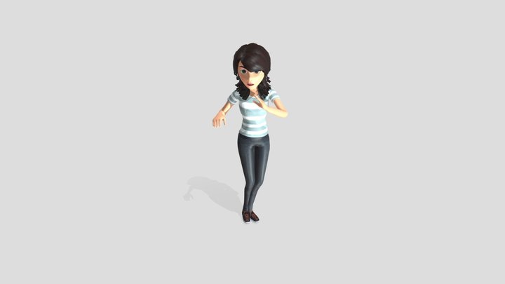 Rumba Dancing 3D Model