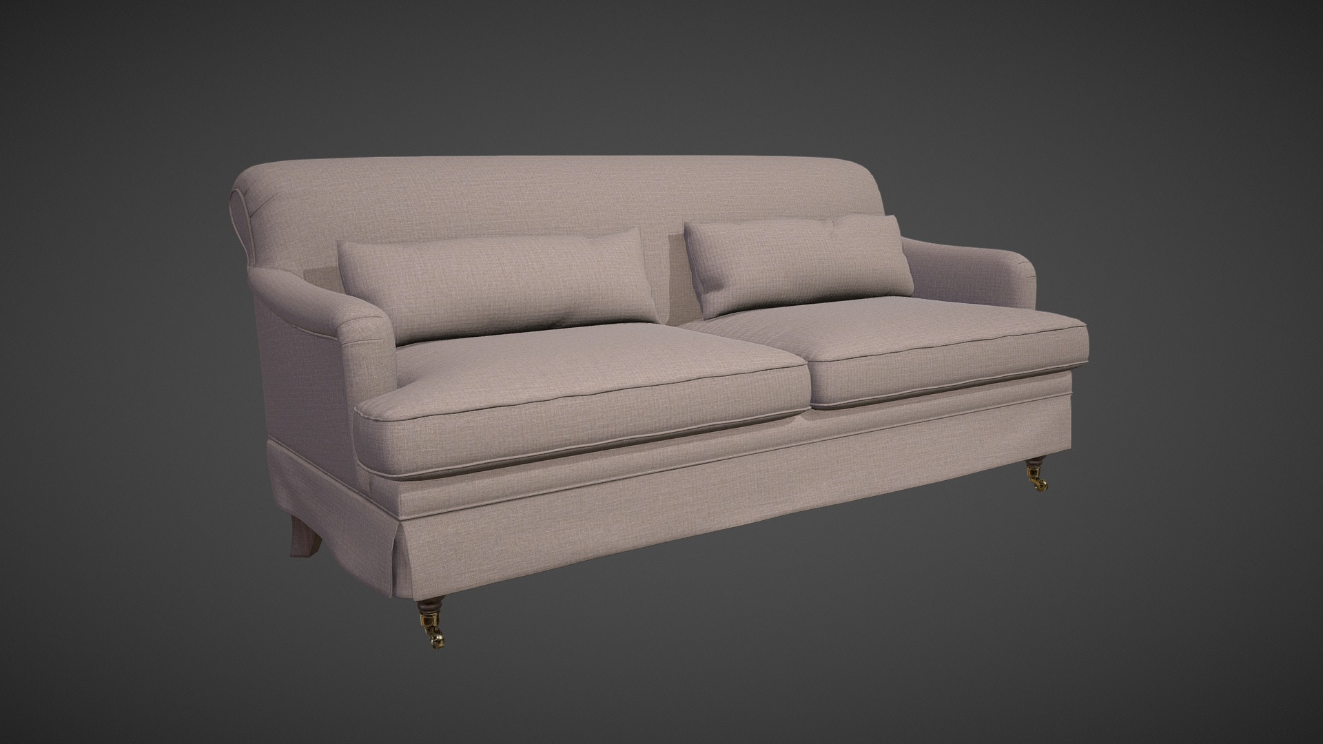 3D model Sofa Adhara - This is a 3D model of the Sofa Adhara. The 3D model is about a couch with a cushion.