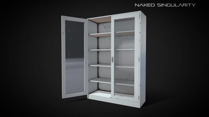 Laboratory Cabinet Storage | PBR Low poly | FREE 3D Model
