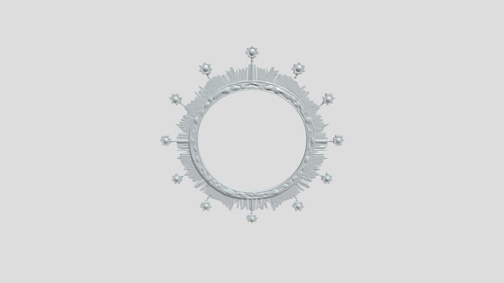 Ornate circular decorative frame