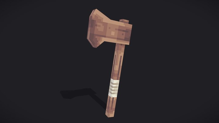 Wooden axe 3D Model