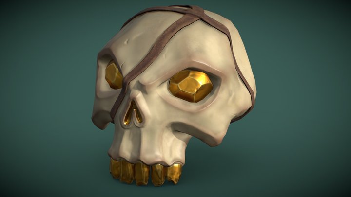 Cursed Skull 3D Model