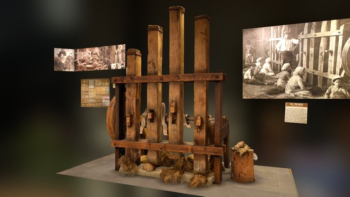 Banda de Mazos, Fabricación de esparto 3D Model